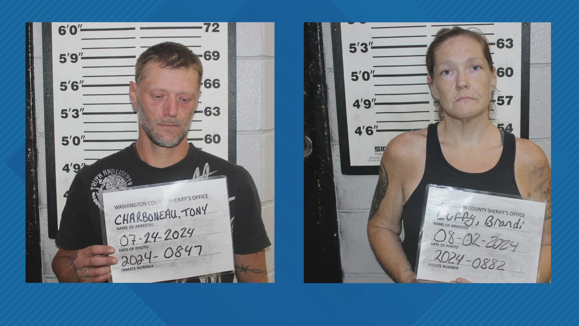 Tony Charboneau and Brandi Luffy are both facing murder and other charges in connection with the June 20 death in Washington County.