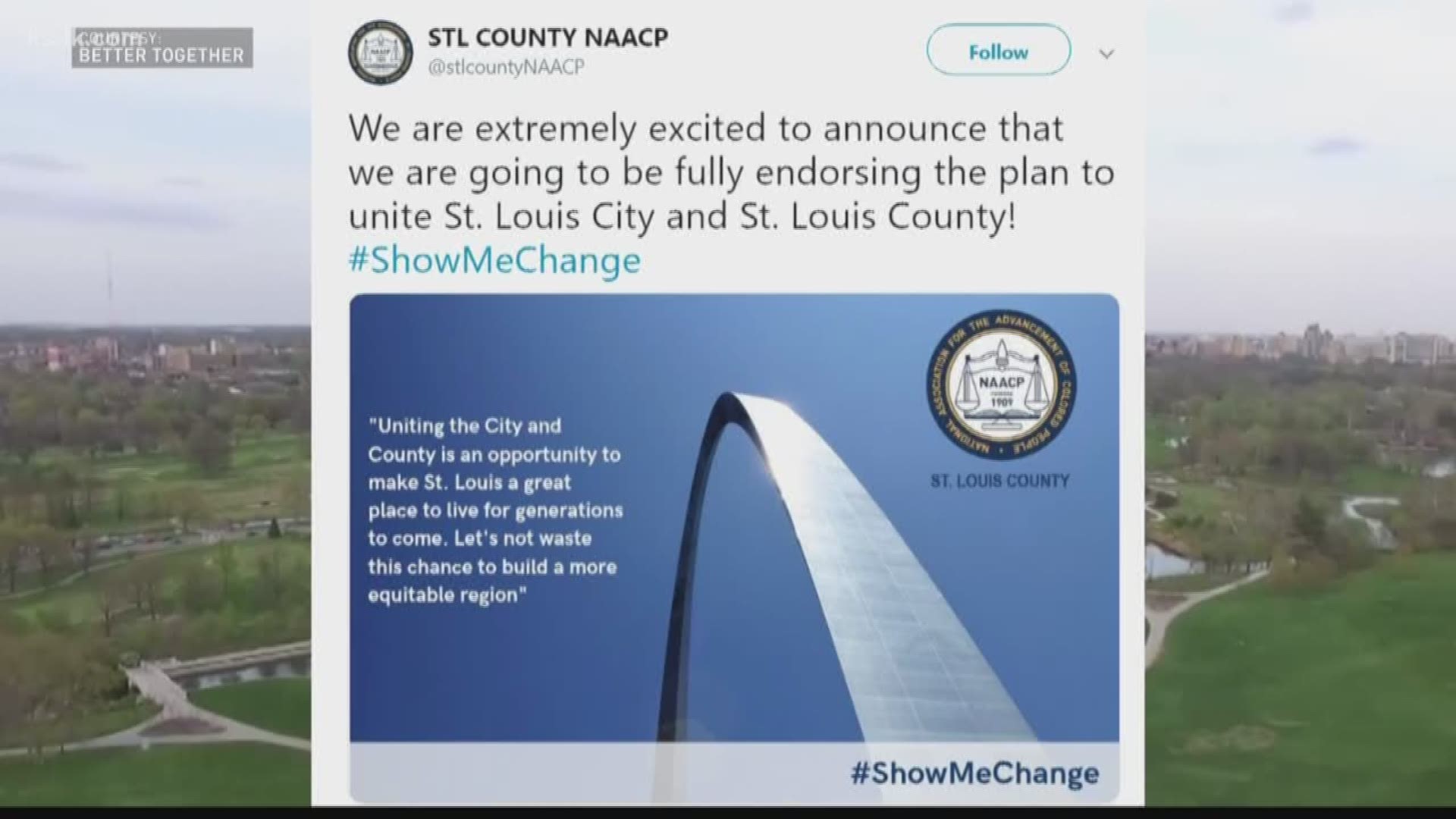 This week, the Better Together plan to merge St. Louis city and county got a new backer — but some are saying it shouldn't count.