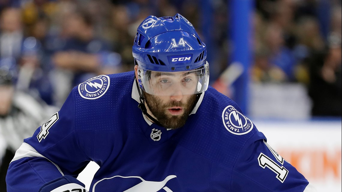 Patrick Maroon Tampa Bay Lightning Game-Used #14 White Jersey with Global  Series Patch from the NHL Global Series vs. Buffalo Sabres on November 8