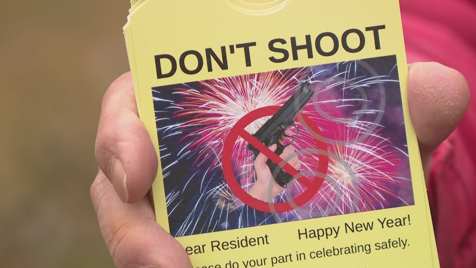"We don't need any gunfire on New Year's Eve. It's simply not safe," Lane Forman with the Tower Grove Neighborhood Association said.