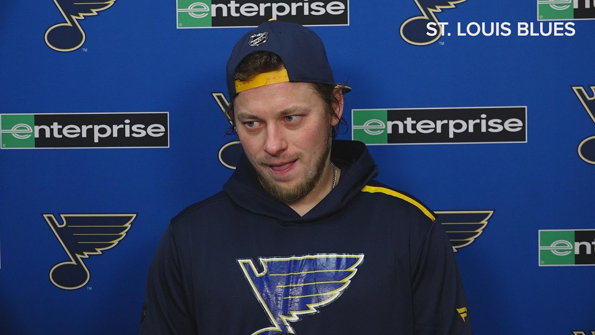 Tarasenko led the Blues in goals and points in the regular season. He talked about his comeback season and his team's playoff chances before the first round.