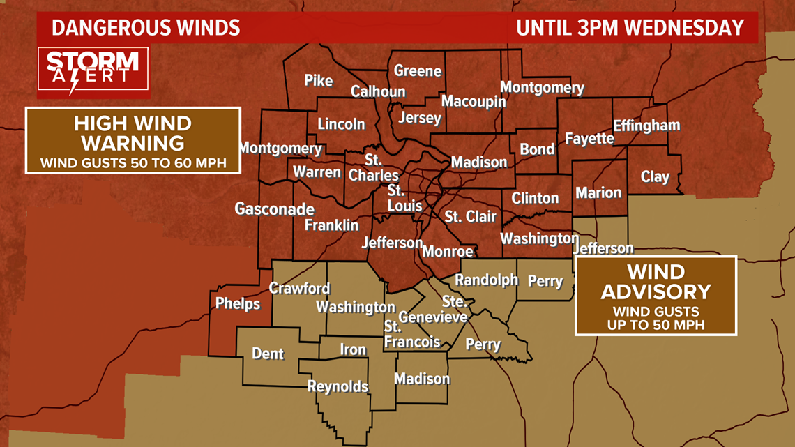 Why has it been so windy in the St. Louis area?