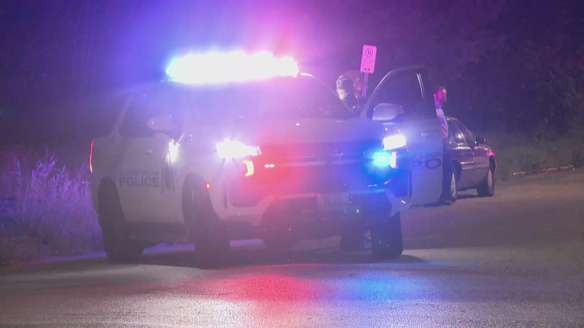 The crash happened shortly before 9:30 p.m. on Thrush Avenue. A preliminary investigation revealed the child had run into traffic.