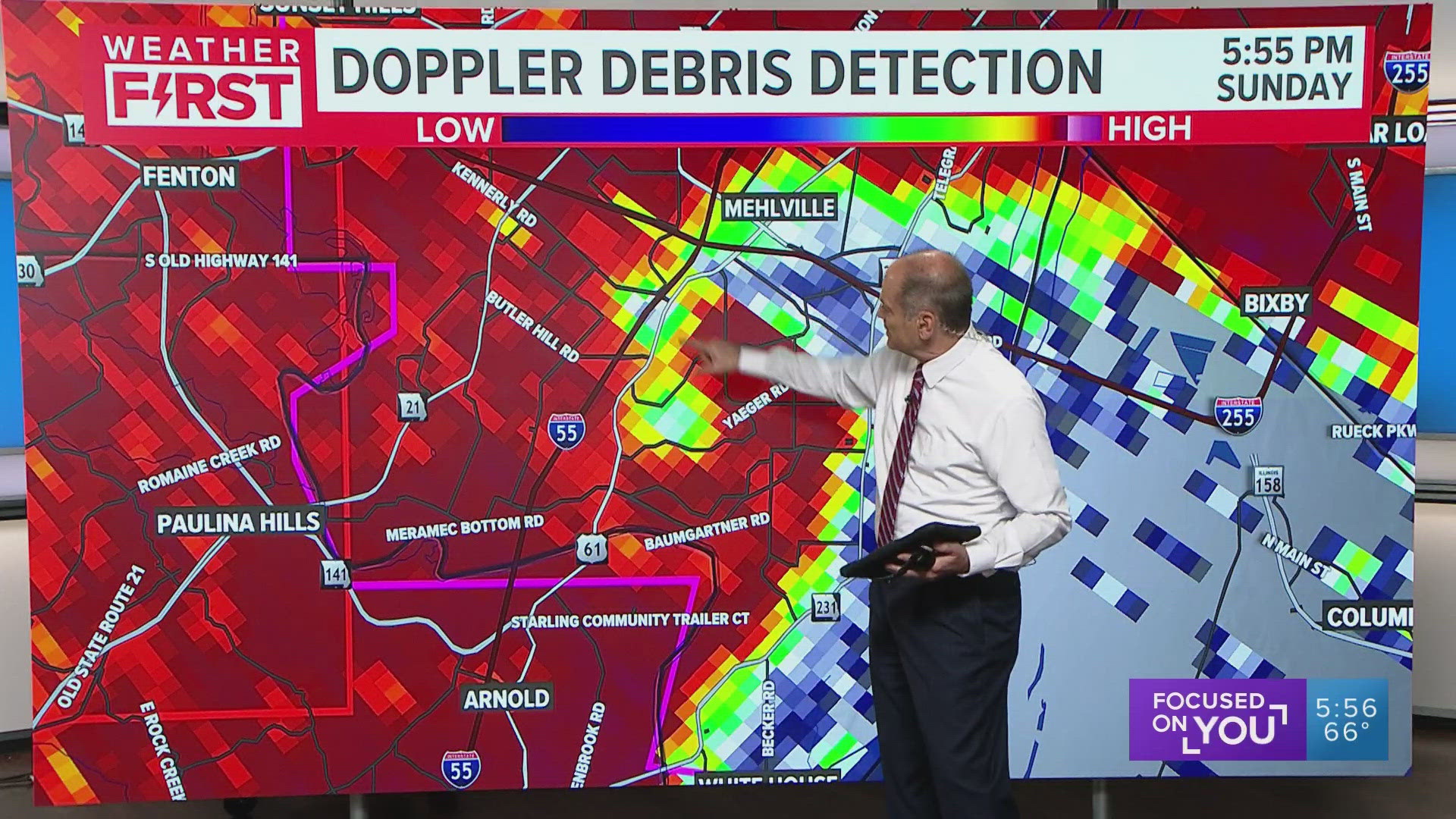 Tornado in south St. Louis County confirmed by radar