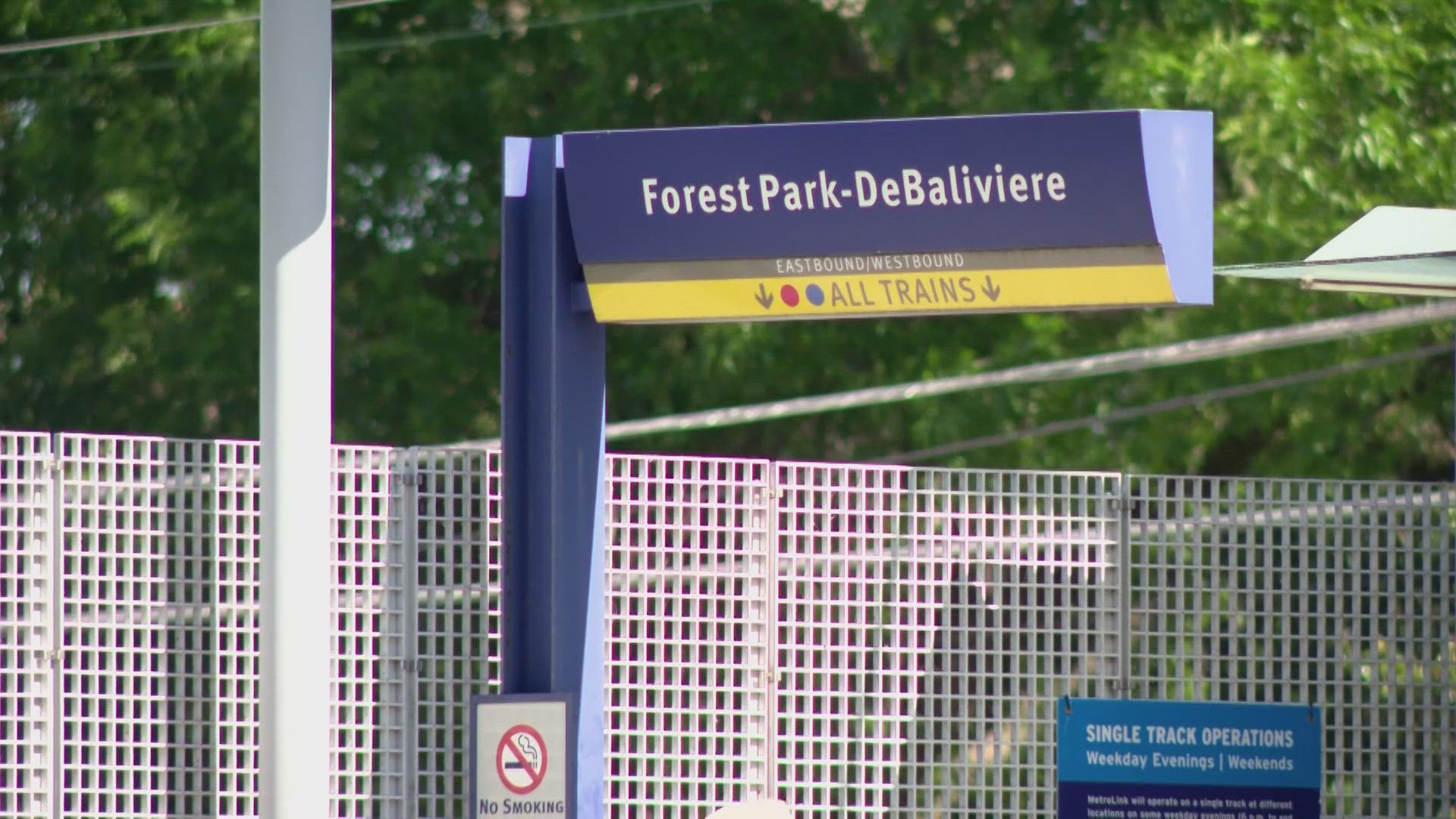 A woman was shot and killed Saturday afternoon at the Forest Park-DeBaliviere MetroLink station. A 17-year-old was arrested in connection with the killing.
