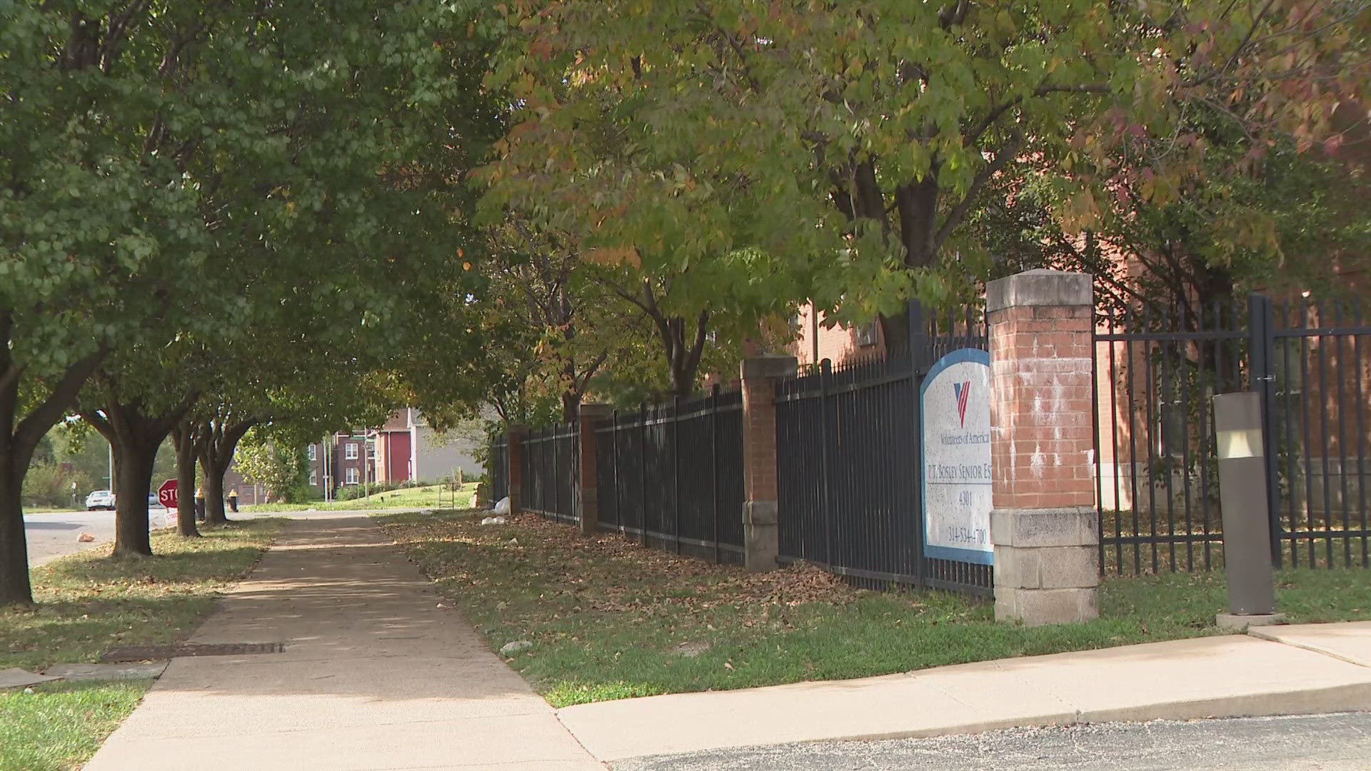 A bullet struck the woman Sunday afternoon while she was sitting in her north St. Louis apartment. The investigation is ongoing.