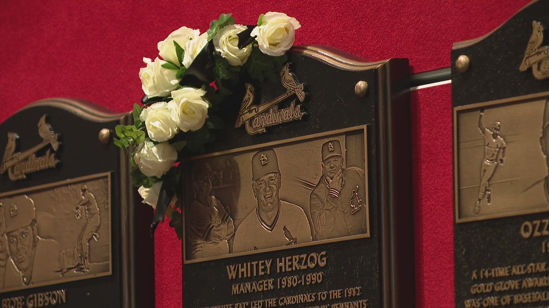 Legendary St. Louis Cardinals manager Whitey Herzog has died. Herzog was 92.