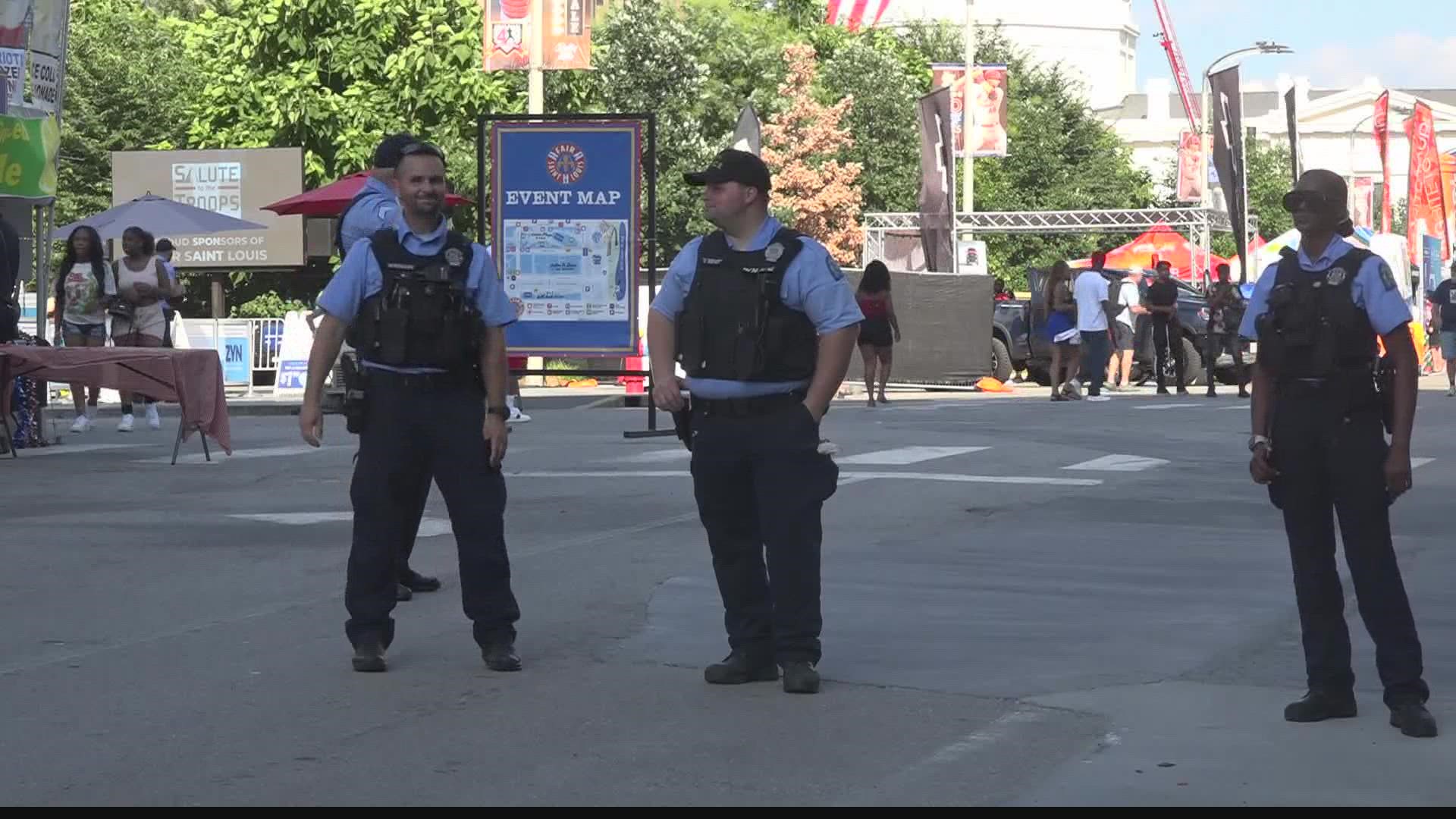 The shooting in Highland Park, Illinois has put law enforcement and parade goers on high alert. In St. Louis, police were out in full force on July 4