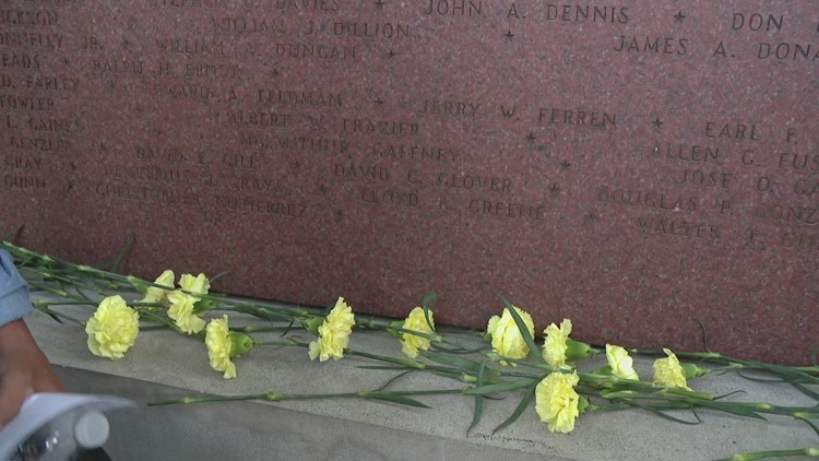 Vietnam War memorial updated with names of local fallen soldiers