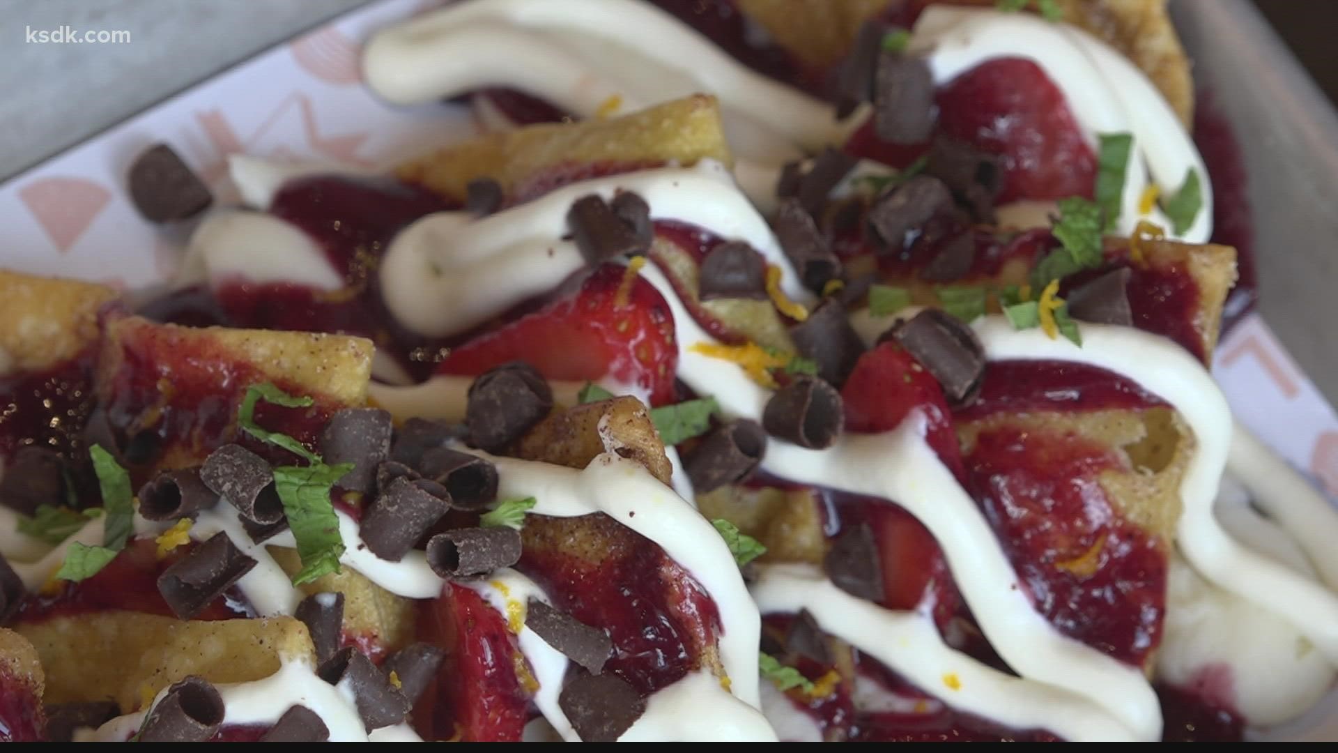 Loaded Elevated Nachos can be found at the Streets of St. Charles.