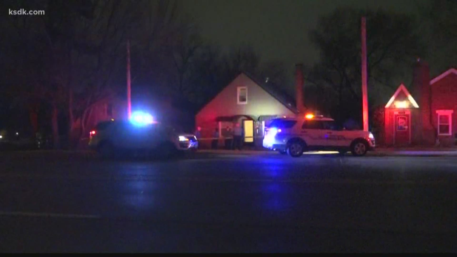 The shooting happened at a home along North Florissant Avenue.