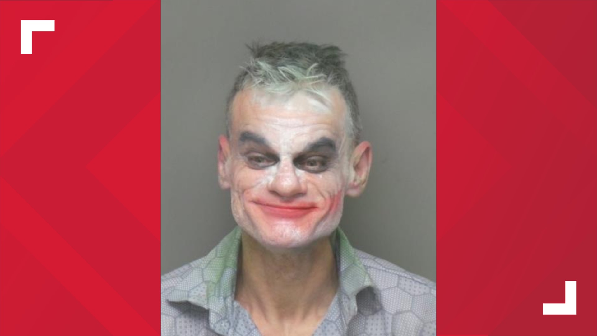 Jeremy Garnier put on makeup to look like 'Joker' from the movie and then livestreamed threats on Facebook.