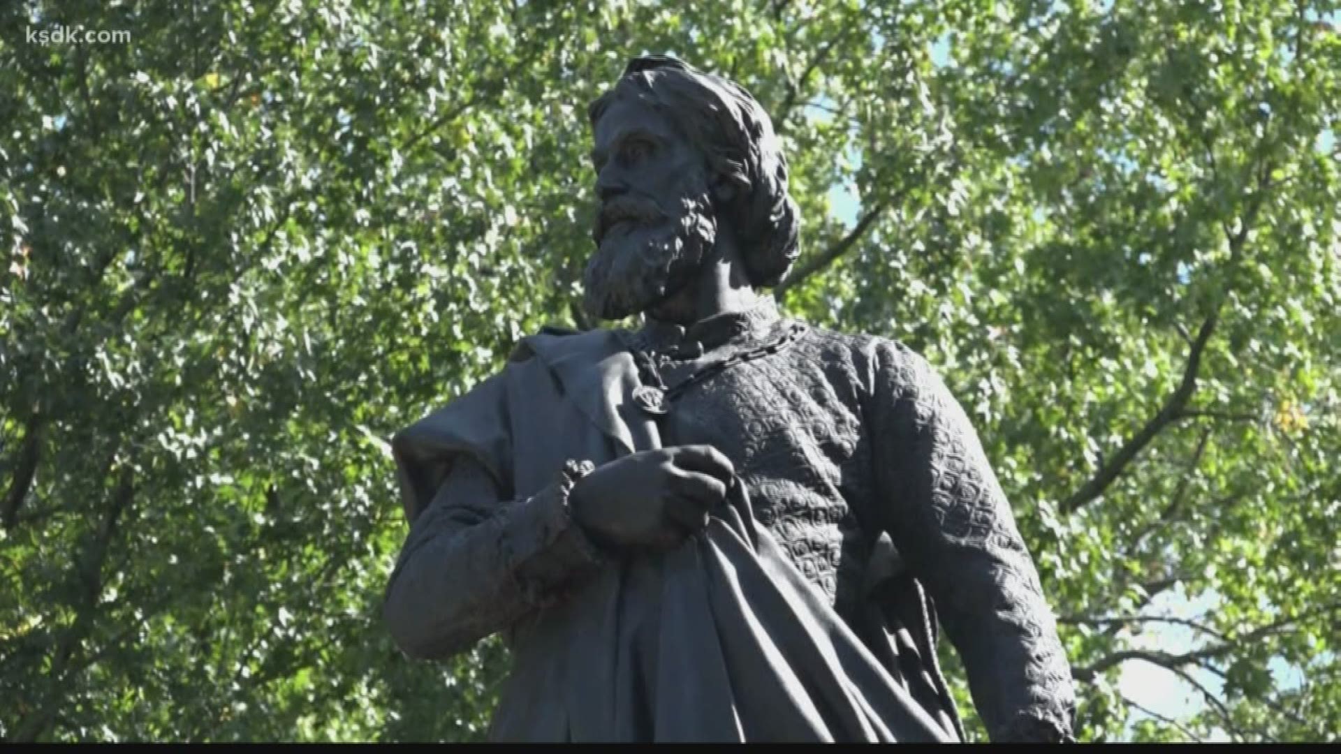 Signs and markers will be added nearby to discuss the historical context about Columbus and the history of the park's land.