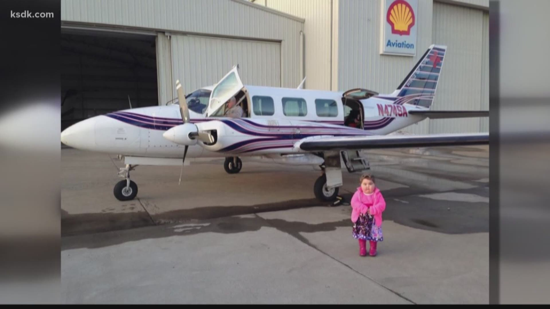 When Claire was three years old she had a life-threatening illness and needed to travel to get her treatment. Jay Rickmeyer and Wings of Hope came to the rescue.