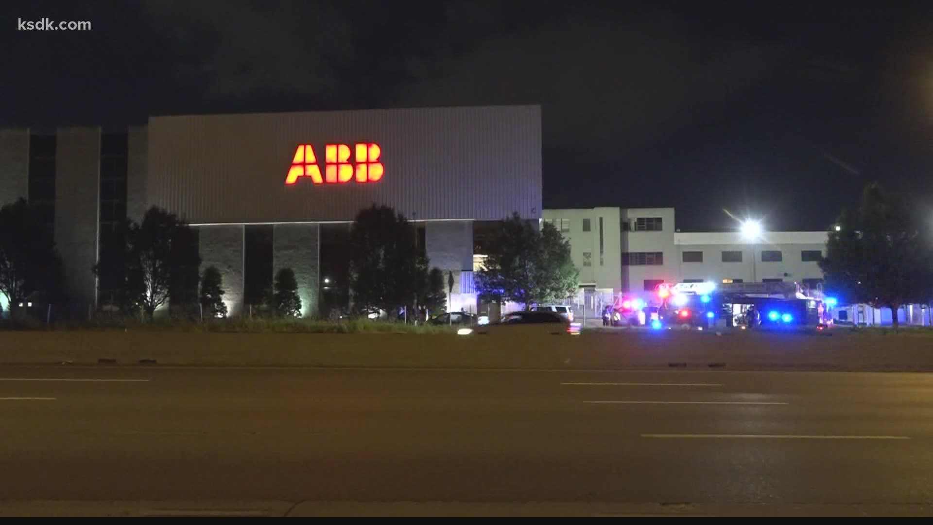 Police were investigating a car outside of the former ABB manufacturing plant