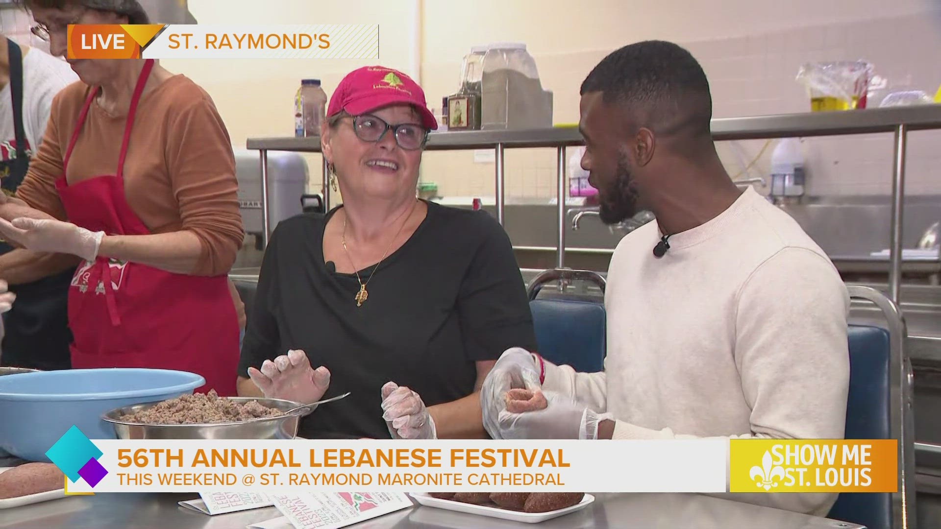 Malik Wilson stopped by the St. Raymond's kitchen to learn how to make authentic Lebanese dishes and find out more about the annual festival.