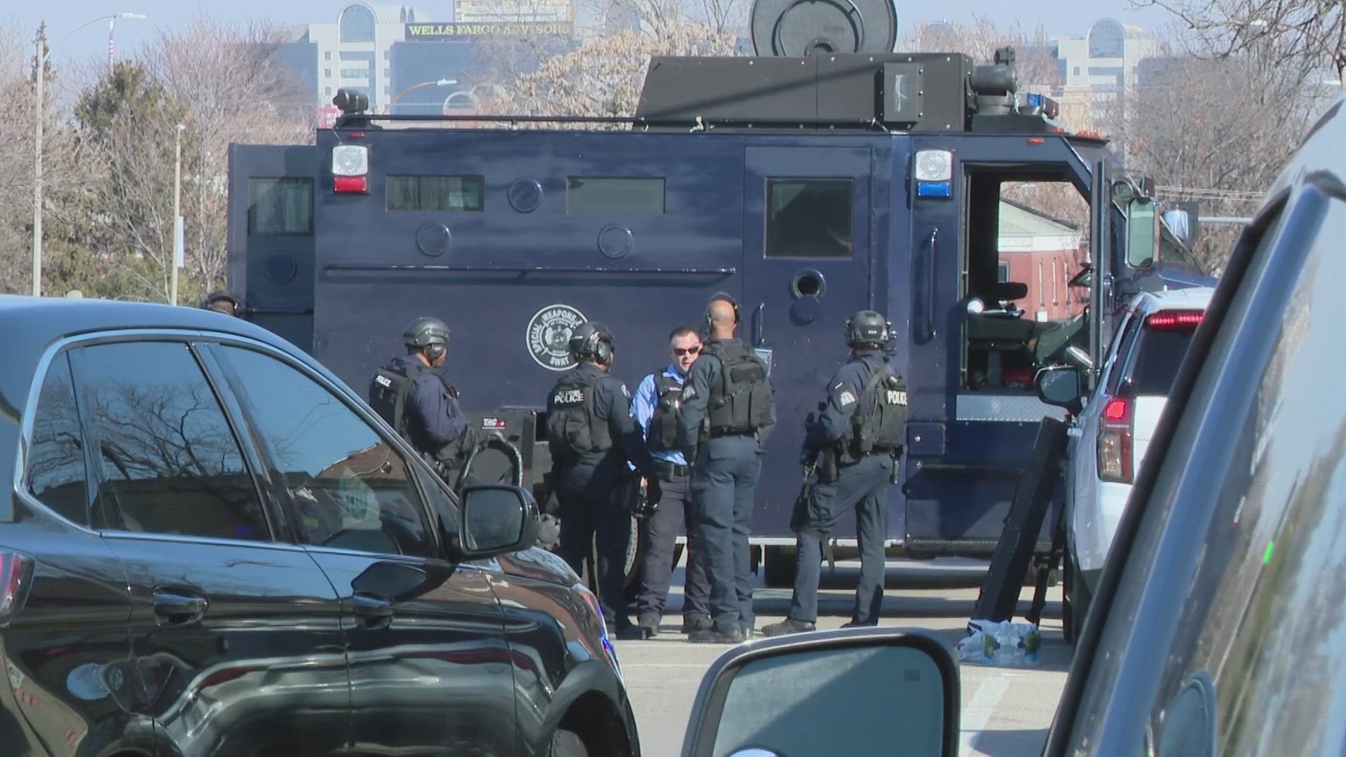 St. Louis Metropolitan and St. Louis County police assisted the U.S. Marshals Service after a wanted person barricaded himself inside a home. It happened on Tuesday.