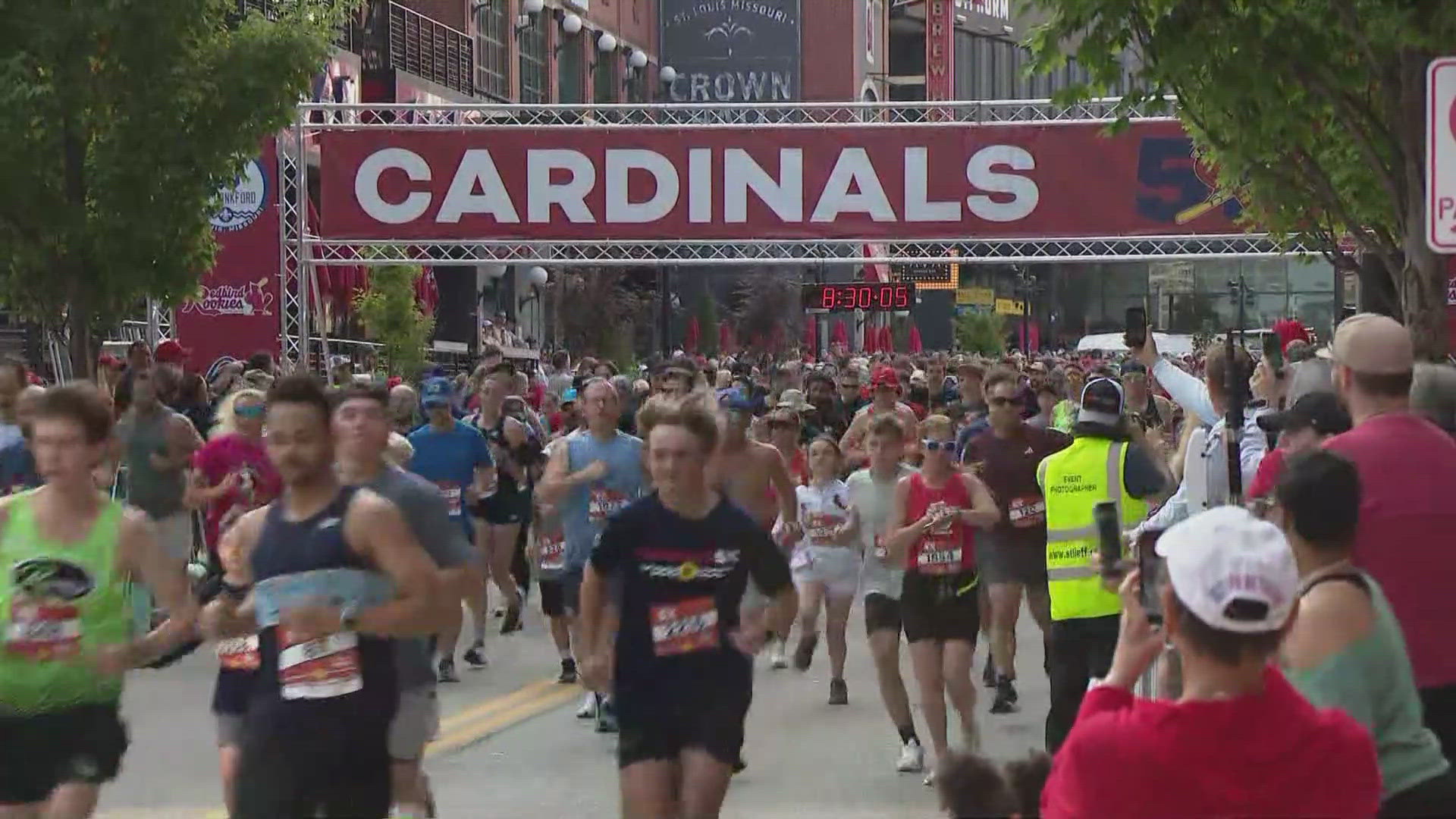 This year, half of the funds from the race go to Cardinals Care, and the other half goes to Smiles for Stella.