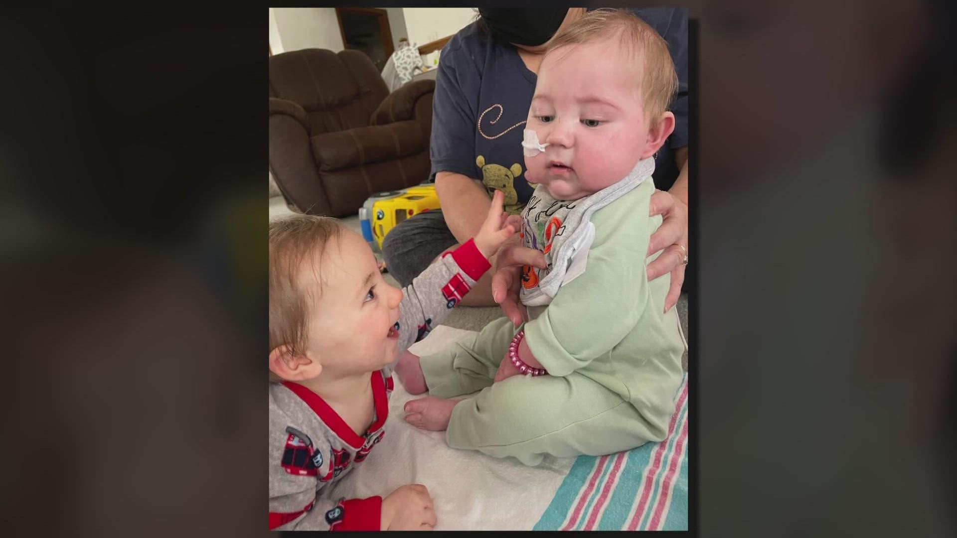 A Metro East 9-month-old was recently given the gift of life after a heart transplant. St. Louis Children's Hospital performed the surgery.