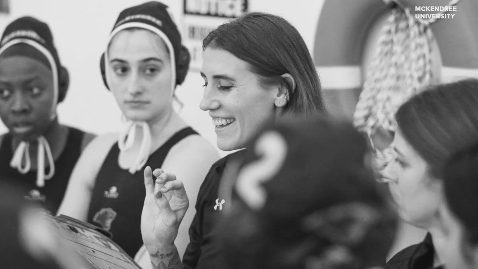 The women's water polo team at McKendree University in Lebanon, Illinois is competing in the national collegiate championships for the first time ever.
