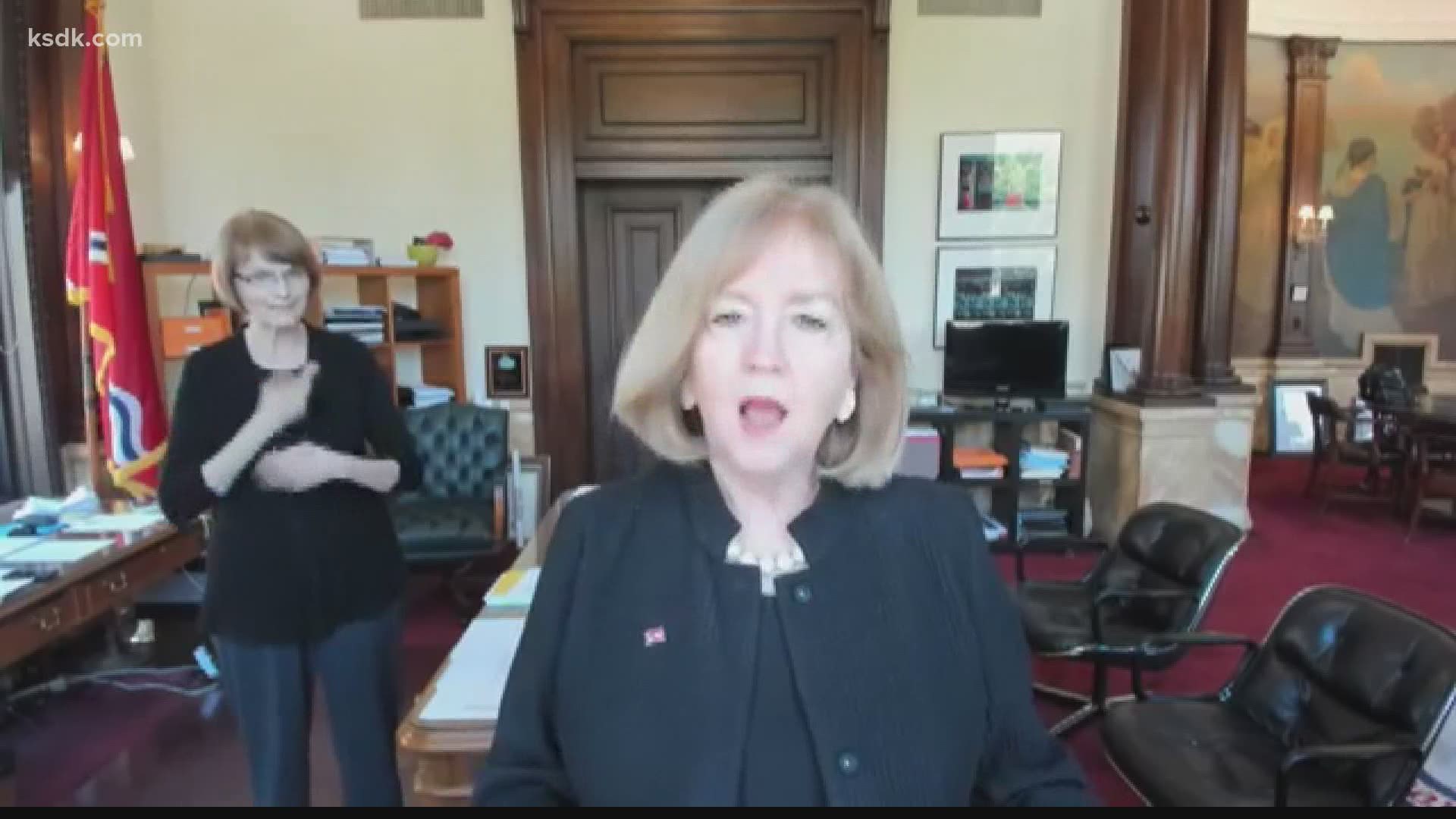 In the now-deleted Facebook video, Mayor Lyda Krewson read the first and last names of protesters who are calling on the city to defund the police department