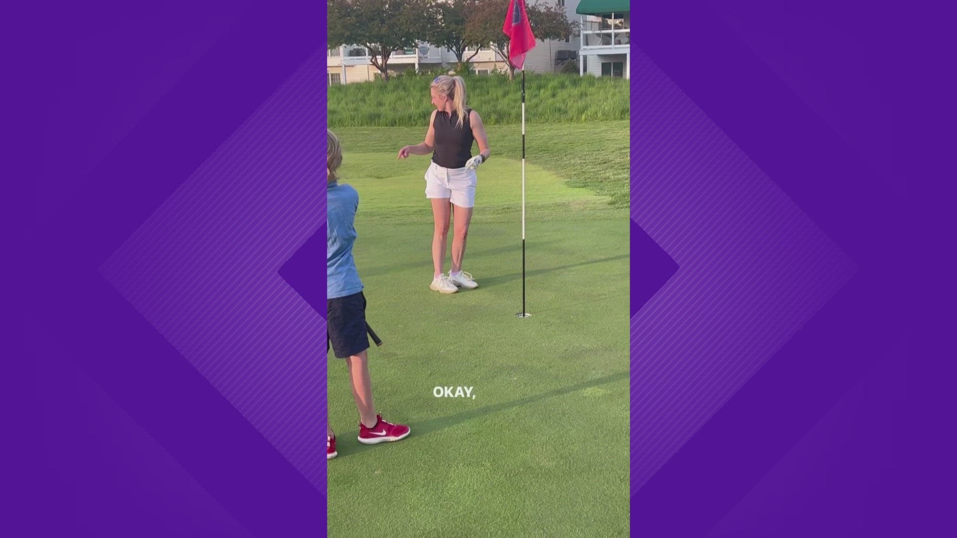 Mother Jeanine was so impressed with Landon's "first" hole-in-one. It happened in O'Fallon, Missouri.