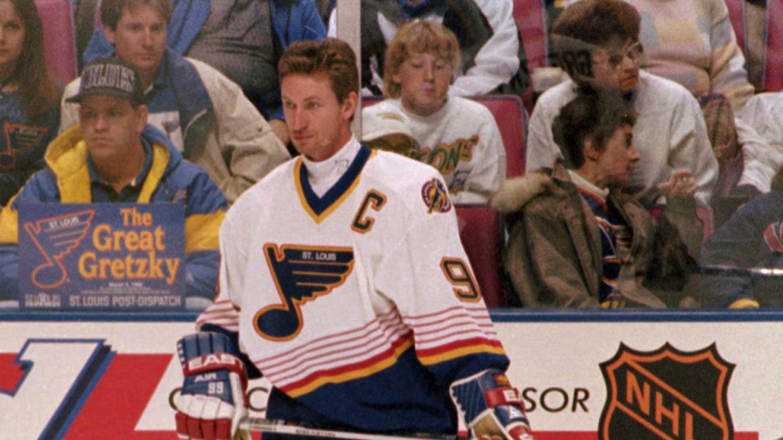 On Feb. 27, 1996, the St. Louis Blues acquired Wayne Gretzky in a trade  from the Los Angeles Kings. 