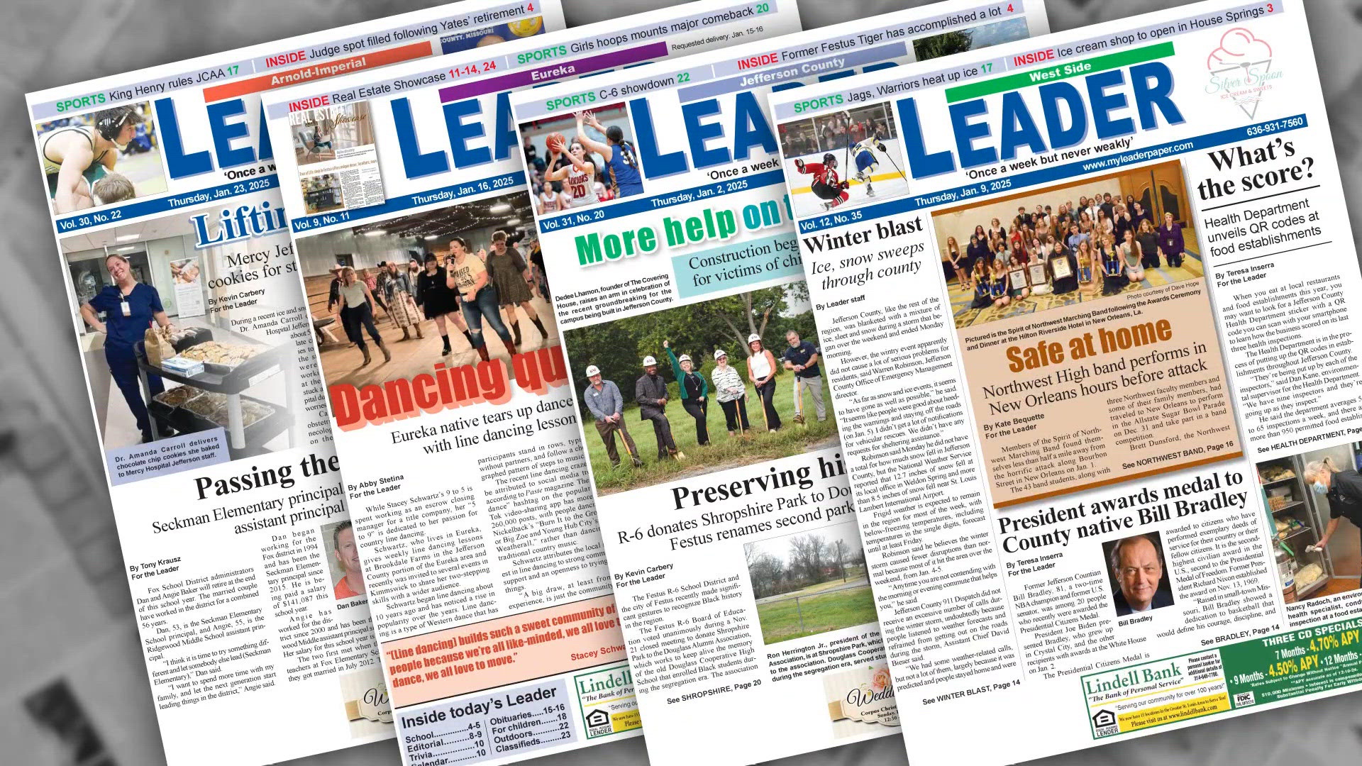 Here are the top three stories this week from Leader Publications.