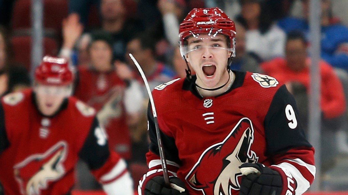 Clayton Keller's hat trick propels Coyotes past Knights - The Rink Live   Comprehensive coverage of youth, junior, high school and college hockey