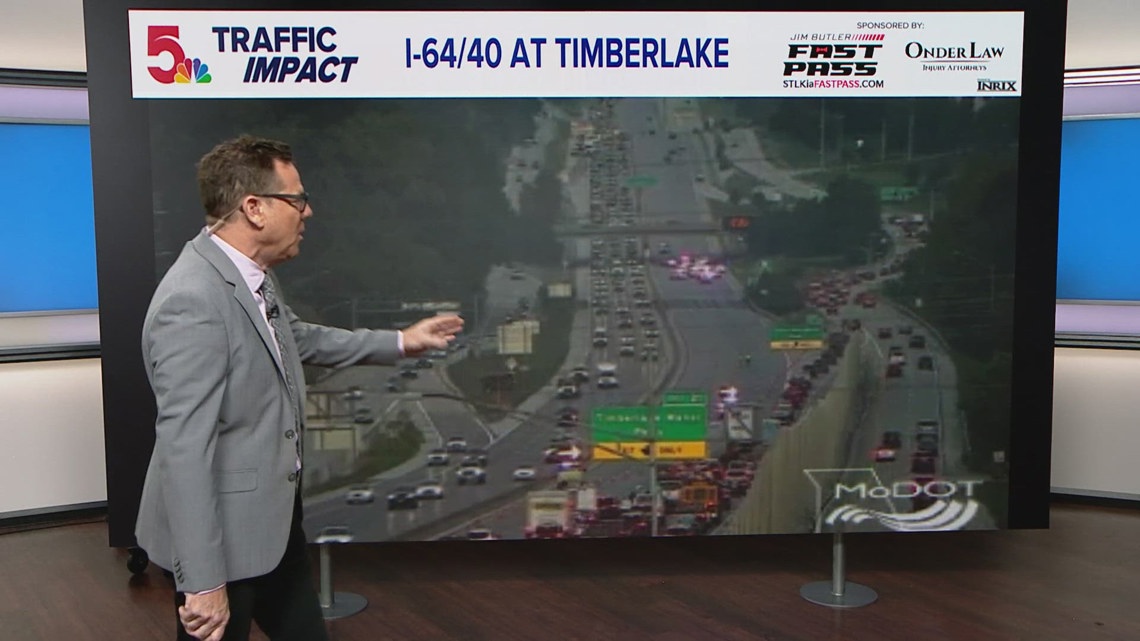Westbound I-64 closed at Timberlake Manor after person jumps from ...