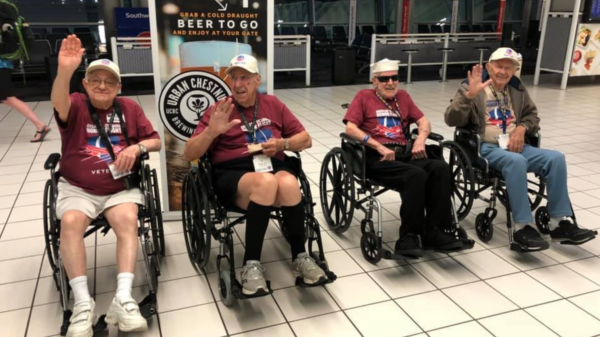 WWII, Korean War Vets Cheer On Blues During St. Louis Honor Flight ...