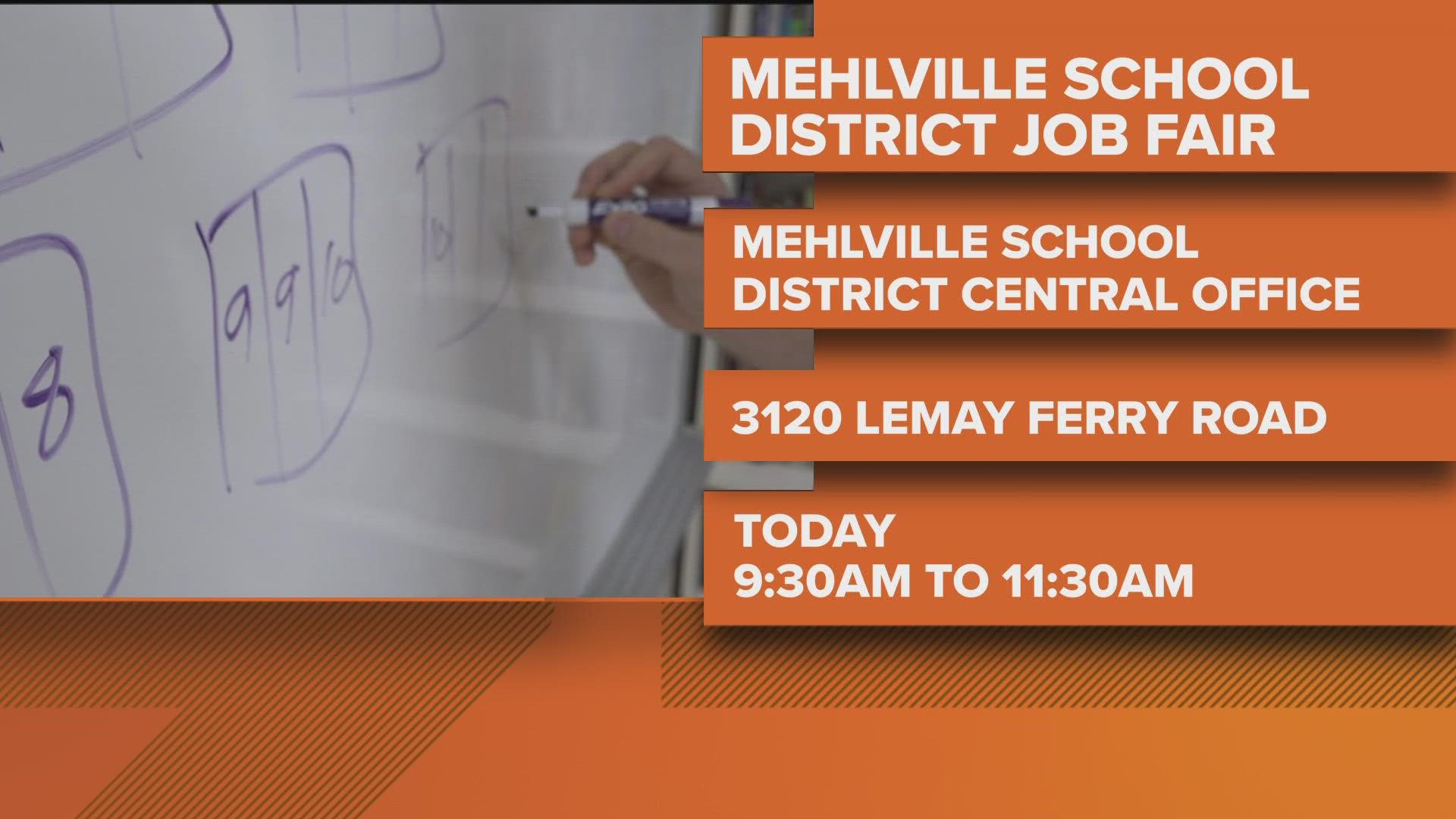 The district will host a job fair Monday morning, Oct. 10 to try to fill some of those staff openings.