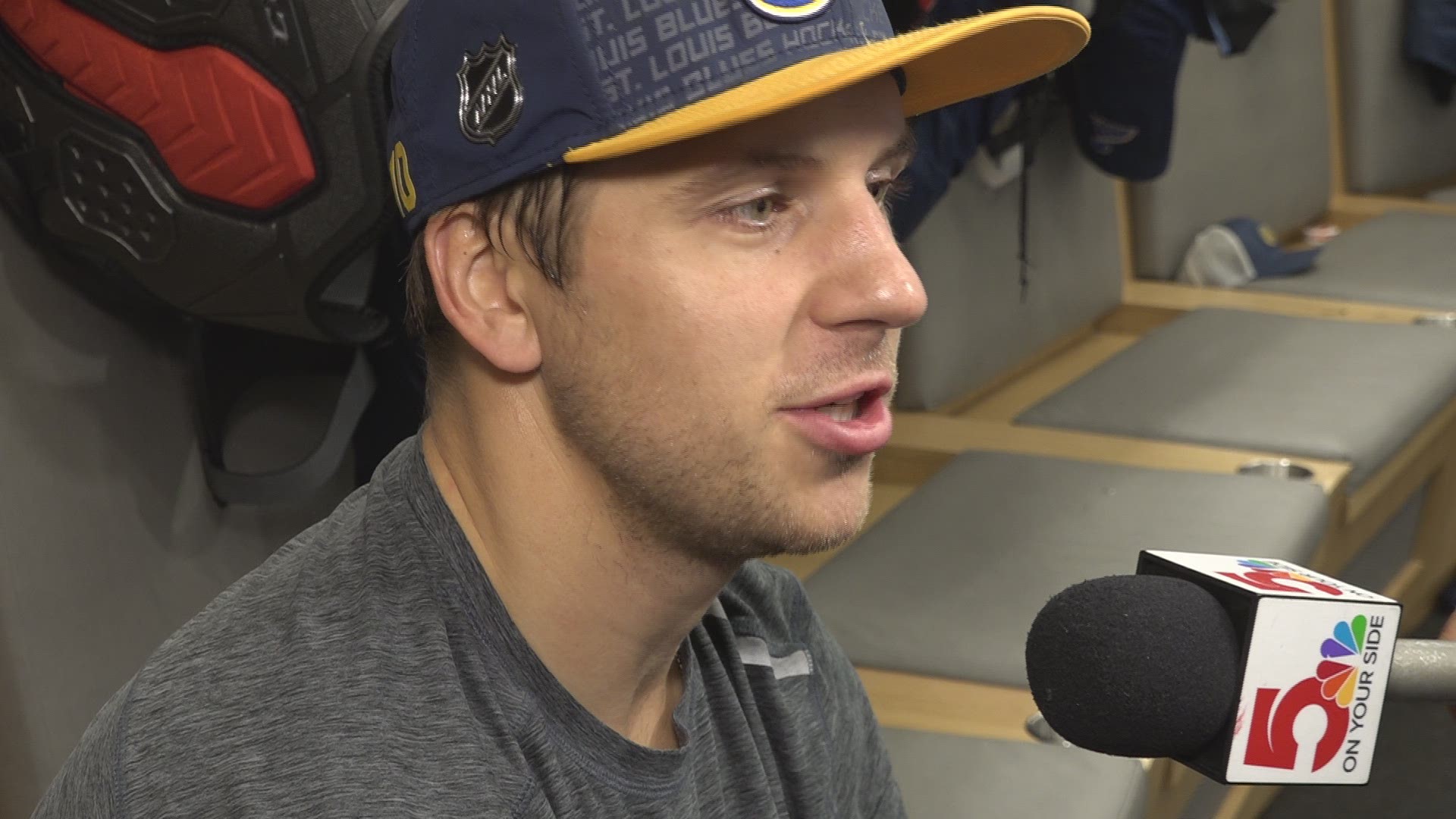 Brayden Schenn talked to reporters ahead of the first game of the 2019-20 season. He talked about how he plans on taking his game to the next level.