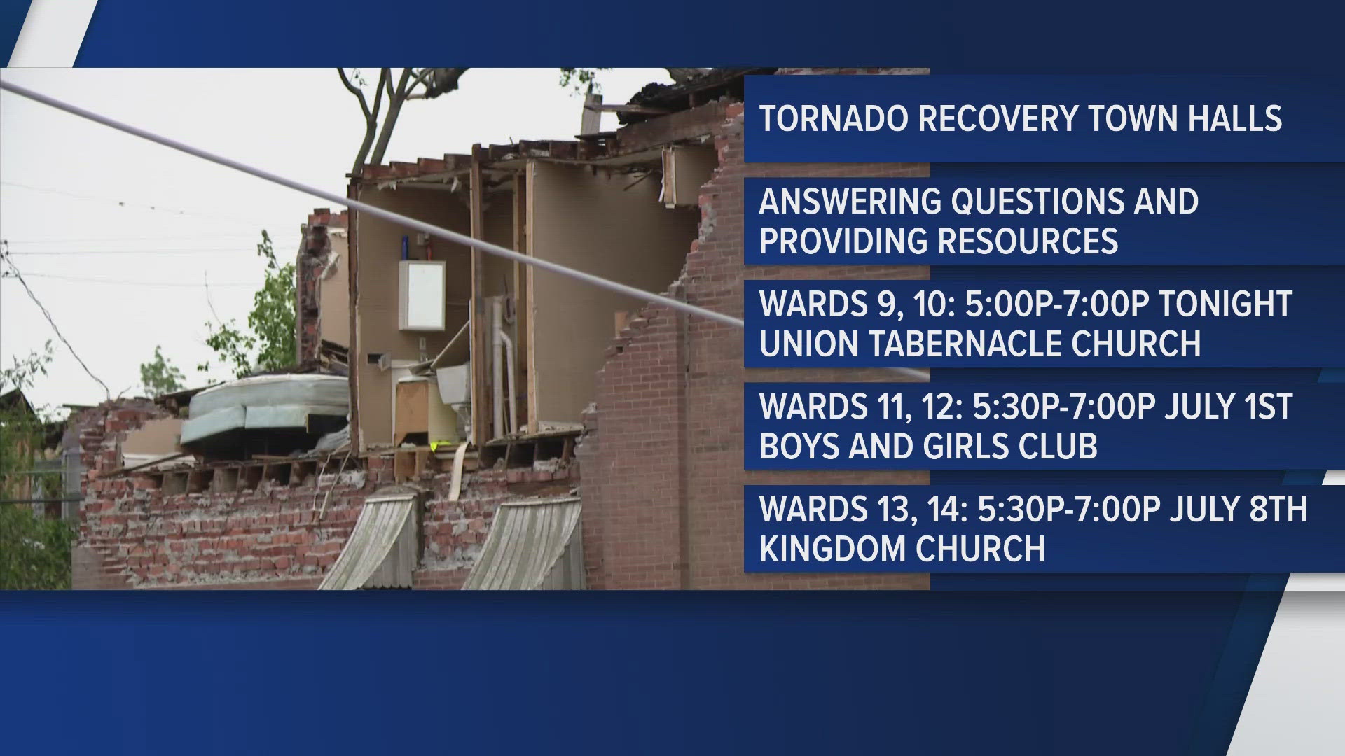 St. Louis tornado recovery town halls set for Wards 9-14 | ksdk.com