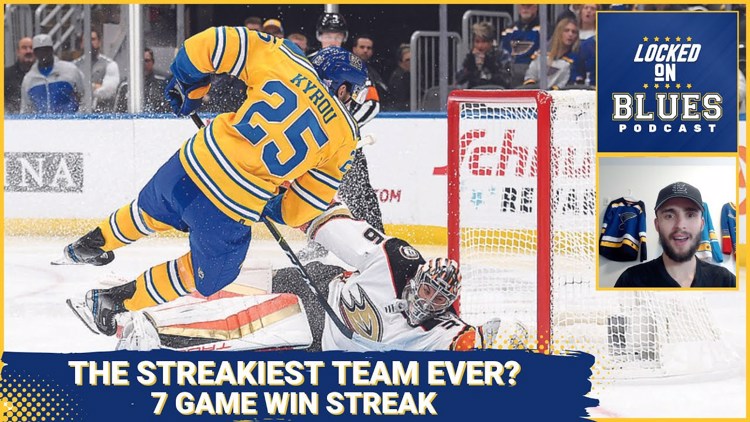 The most inconsistent team in NHL history? St. Louis Blues 7-game win streak | Locked On Blues