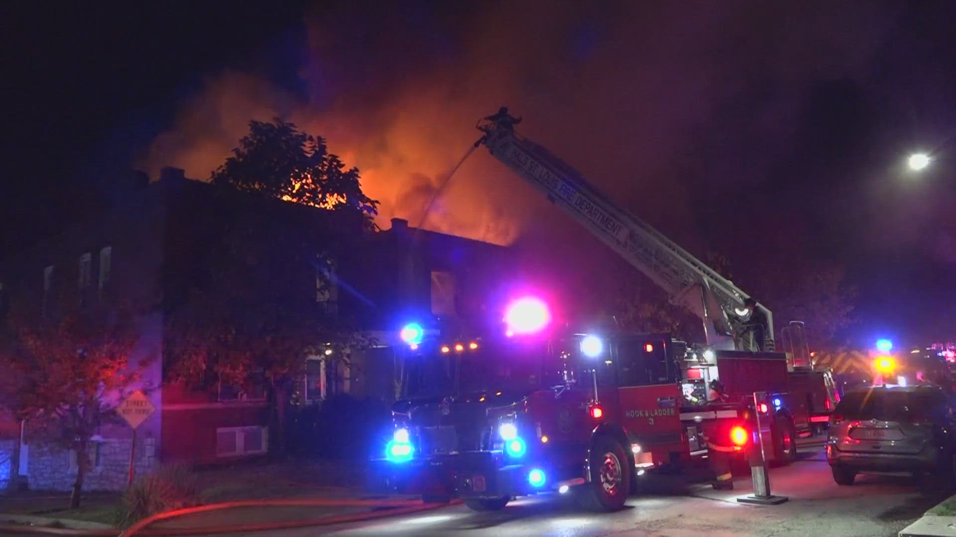 Several people have been evacuated after a fire in south St. Louis. While everyone made it out O.K., firefighters said the building was a total loss.