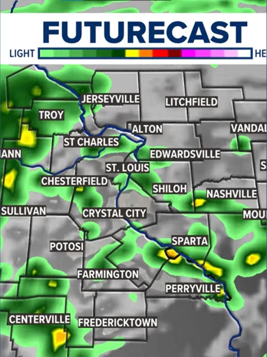 St. Louis live rain radar on June 13 | Widespread showers hit Friday ...