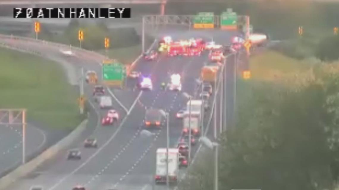 Fatal crash on I-70 in north St. Louis County | ksdk.com