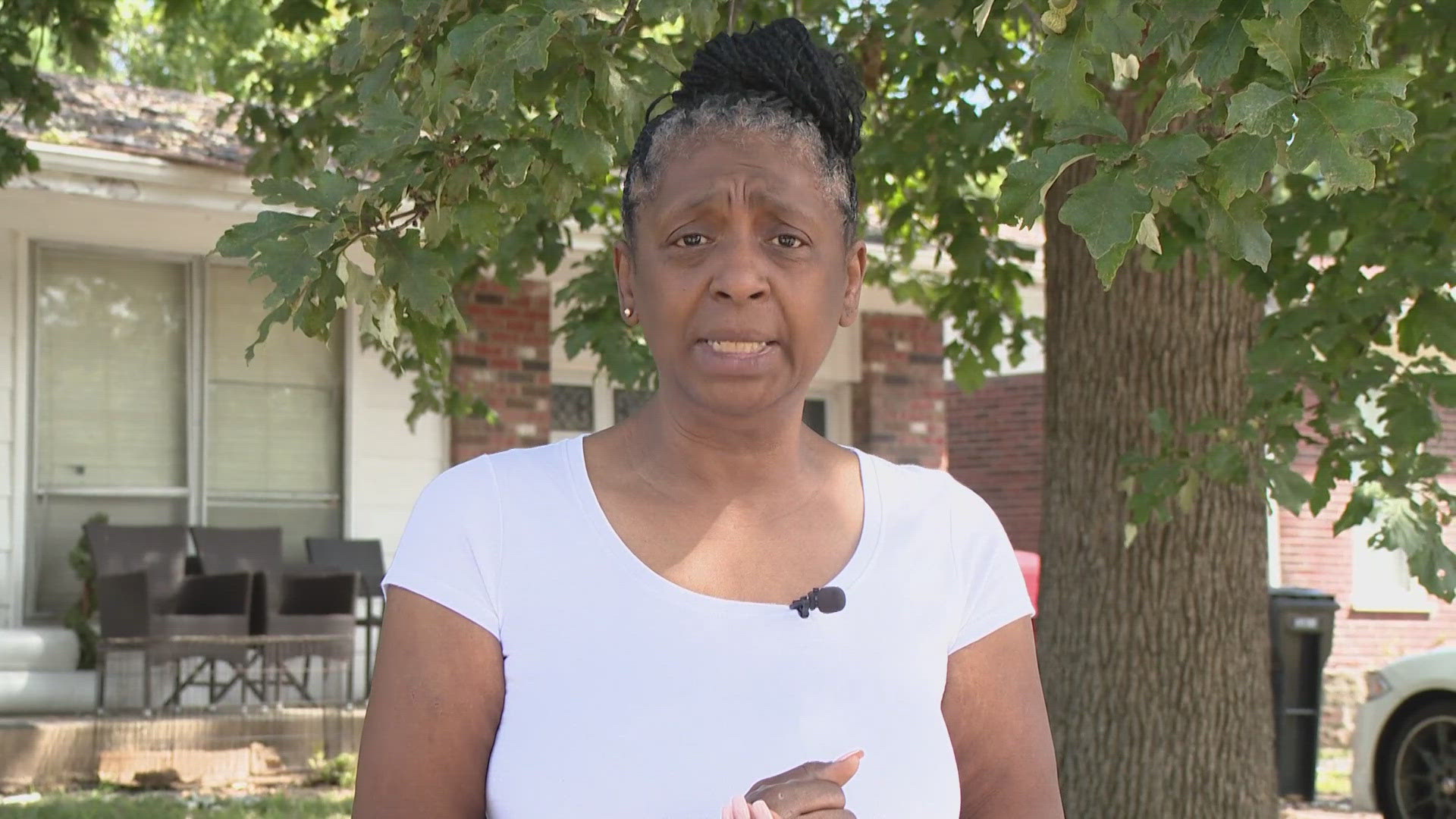 Sheila Calvin said an unknown man was first to call 911 and stayed with the badly burned explosion victim. "I want to say thank you. You are a hero," she said. 