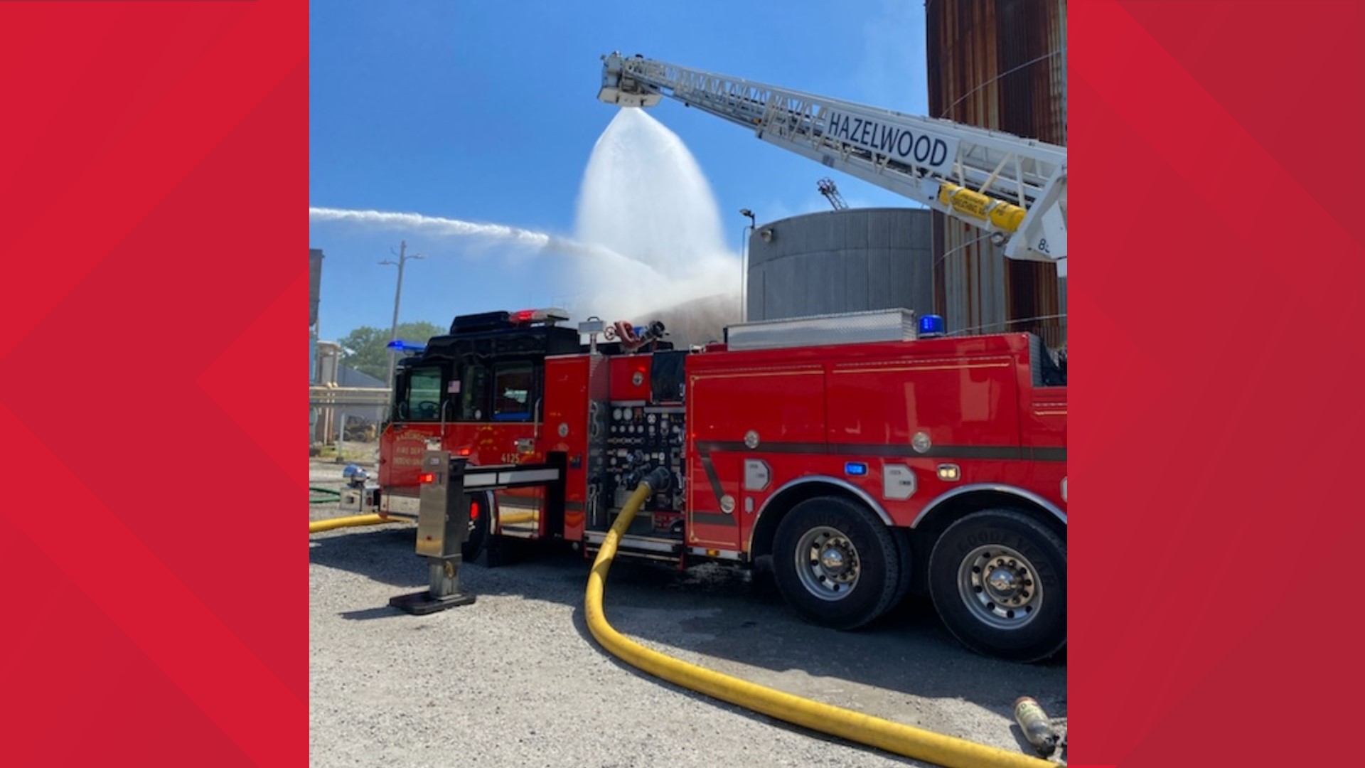 Tank explodes in Hazelwood