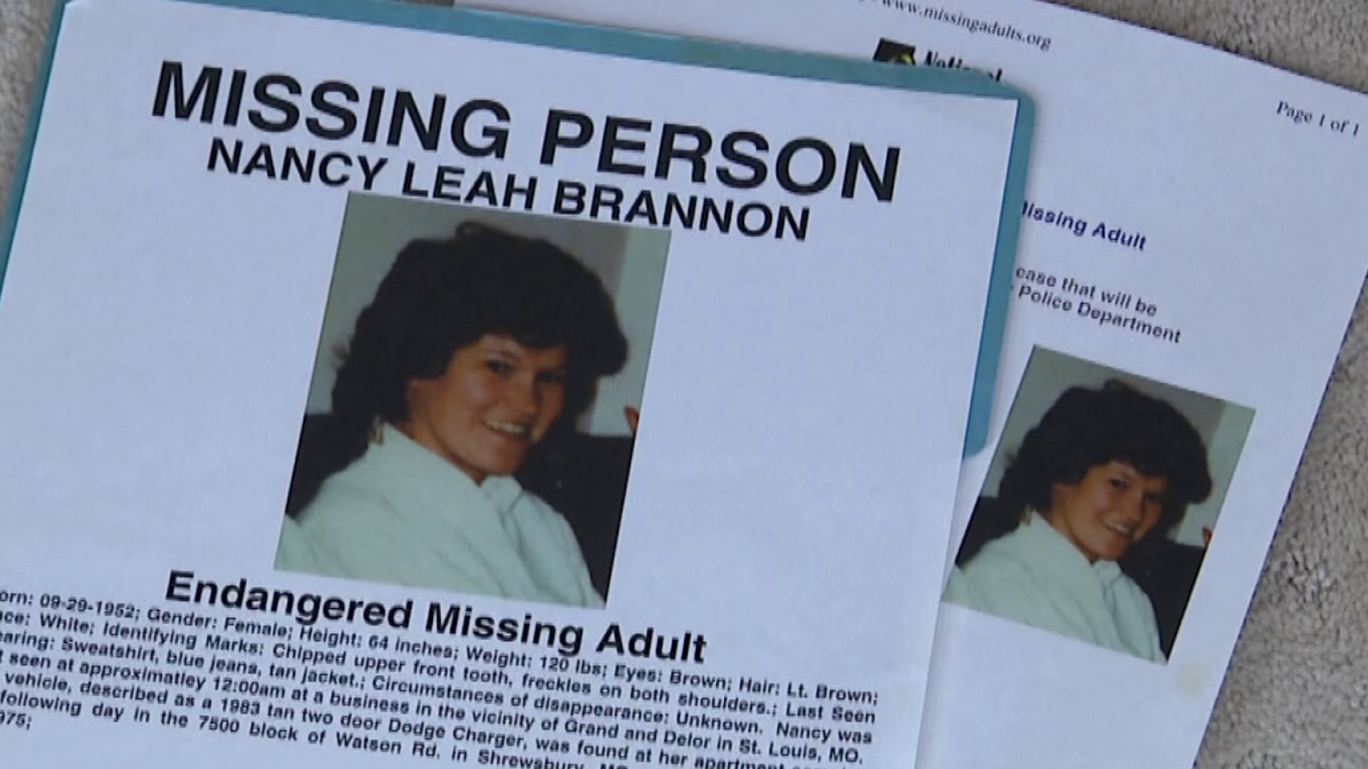 Family determined to solve 1986 disappearance of Nancy Brannon | ksdk.com