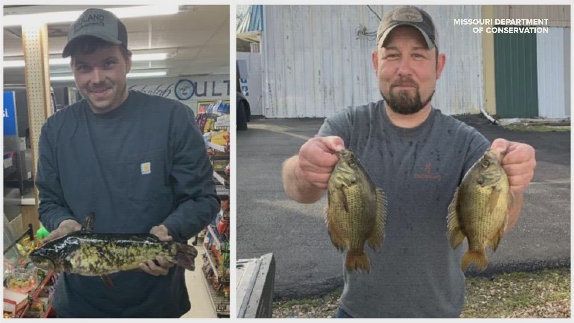 Two Missouri men broke state fishing records at the same body of water in the southeastern portion of the state last month. One of them set a world record.