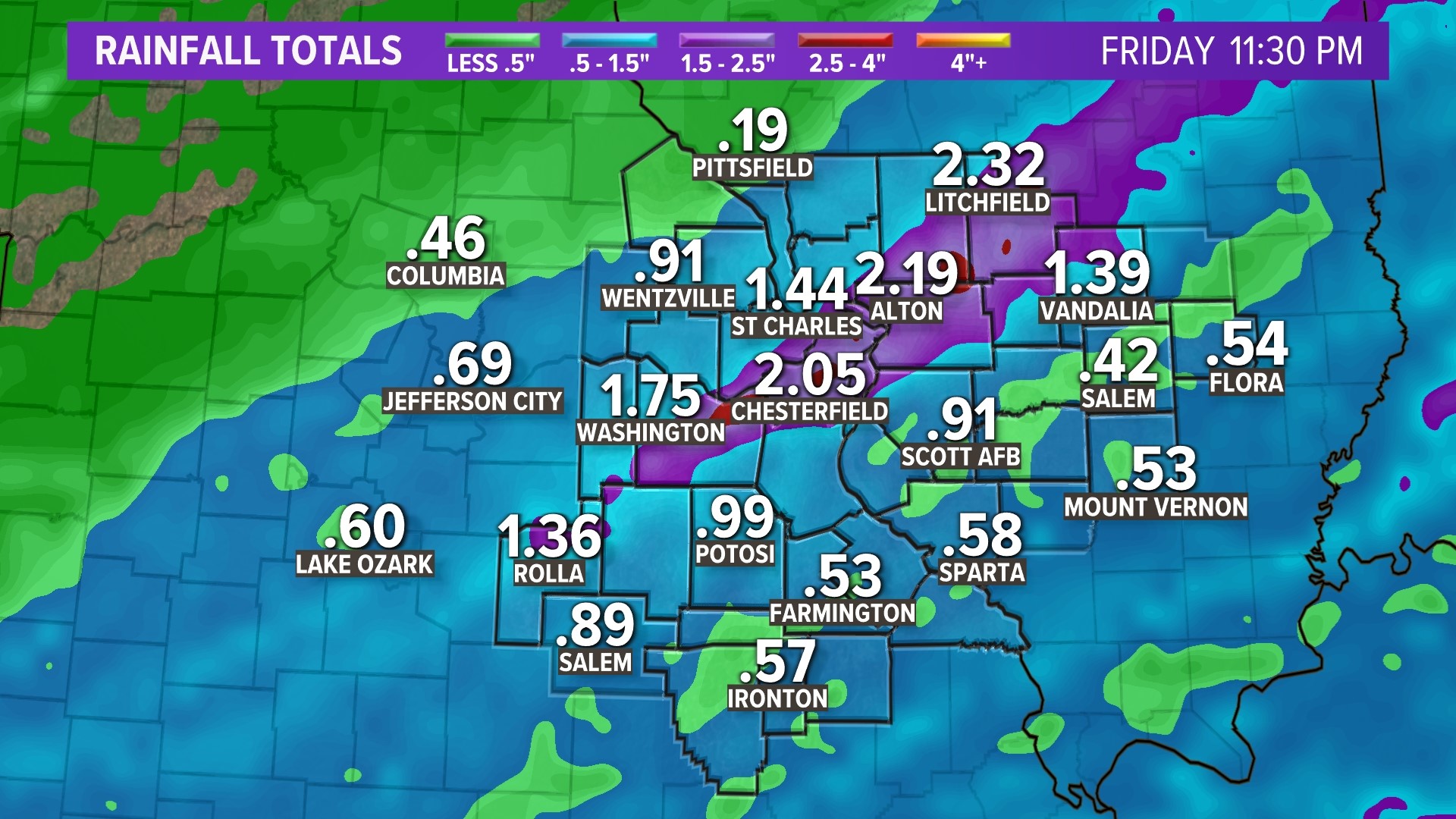 St. Louis weather forecast Rain and storms to end the week