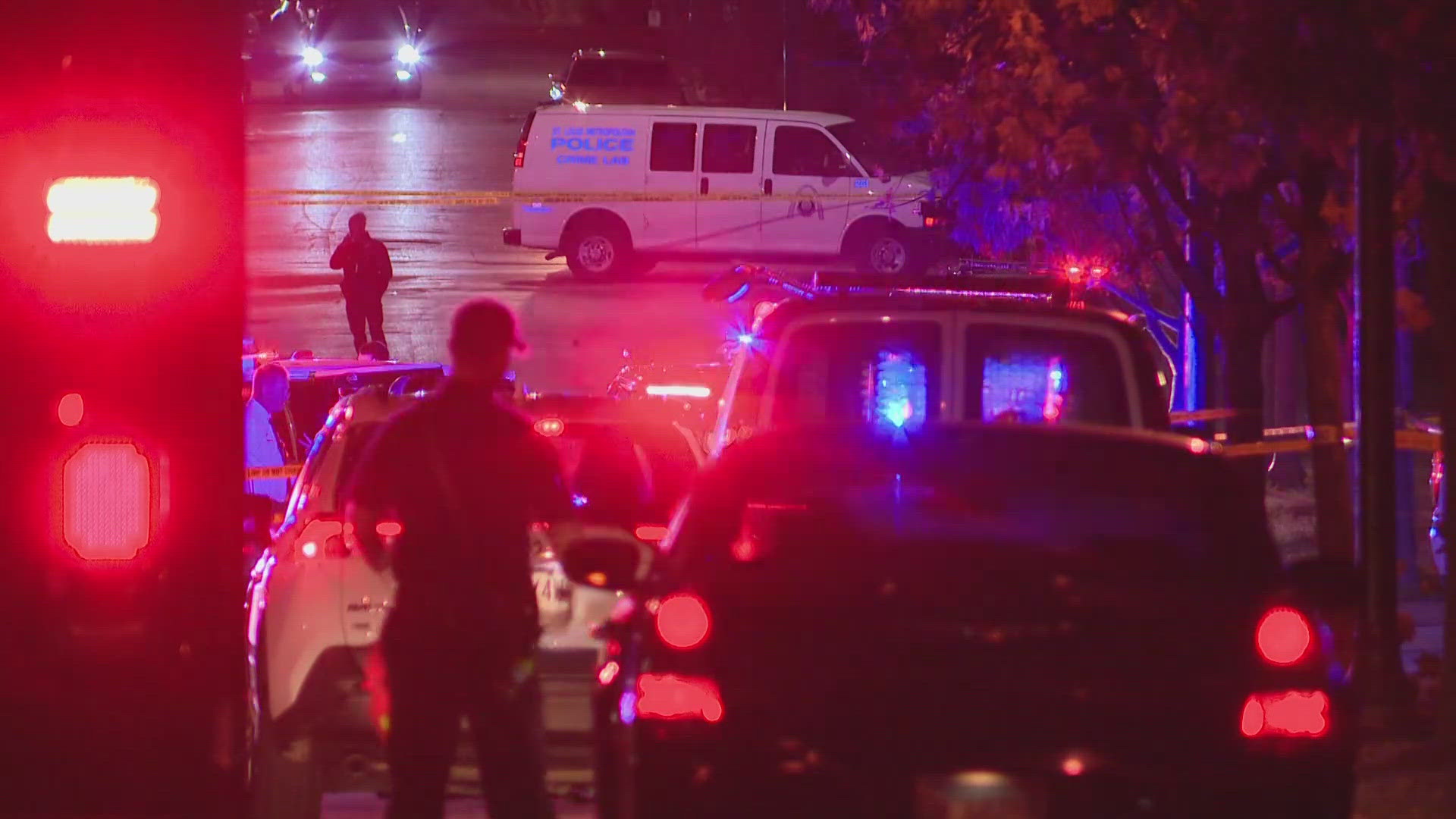 Neighbors described hearing a hail of gunfire in the Sunday night shooting. The shooting happened near the Dome at America's Center on Carr Street.