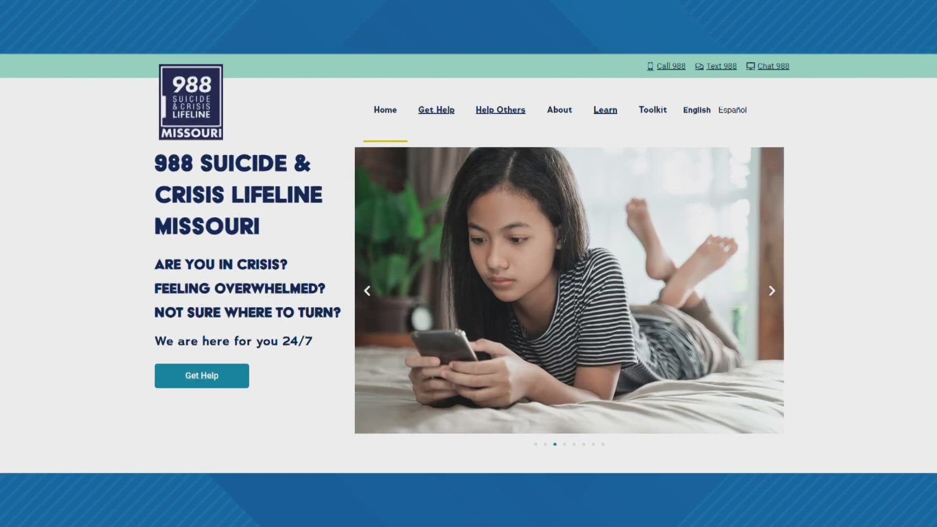 According to the Missouri 988 organization, the lifeline offers fast access to mental health support by connecting trained crisis experts with those in need.