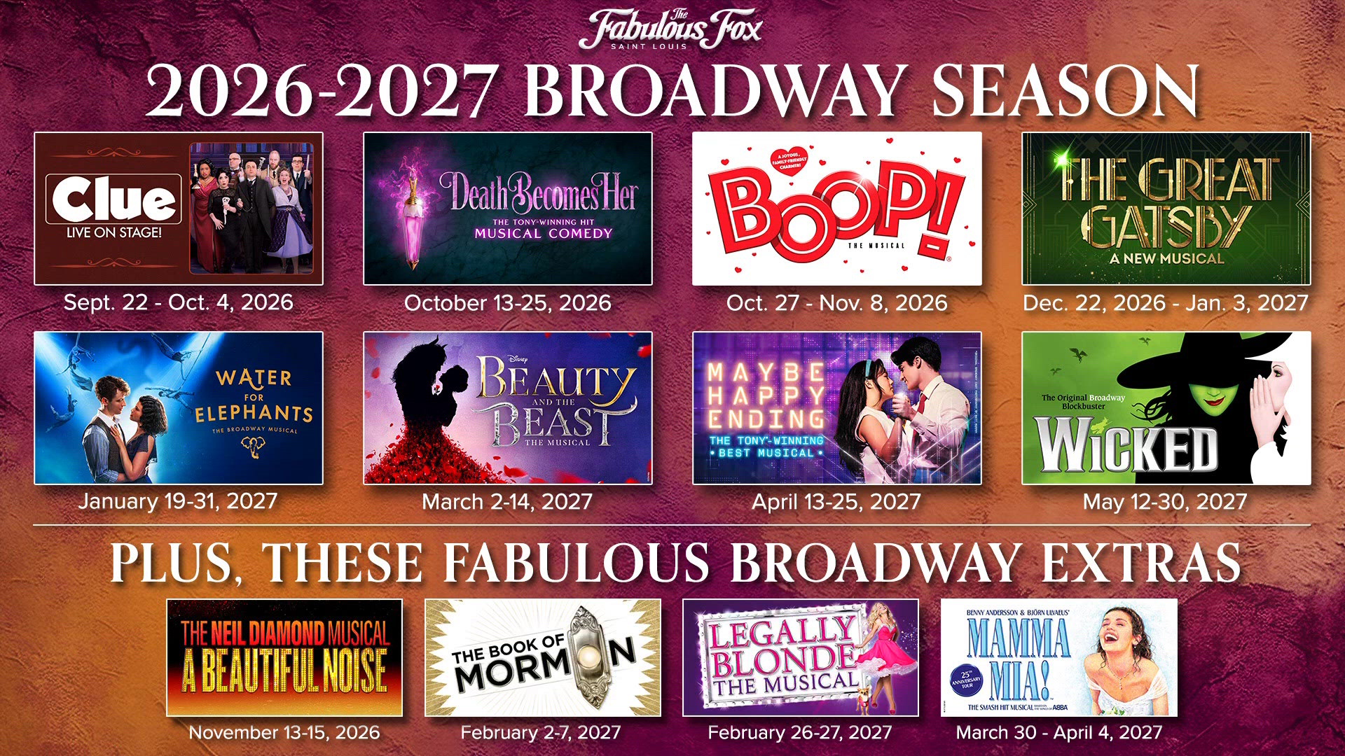 Best Broadway Musicals 2027
