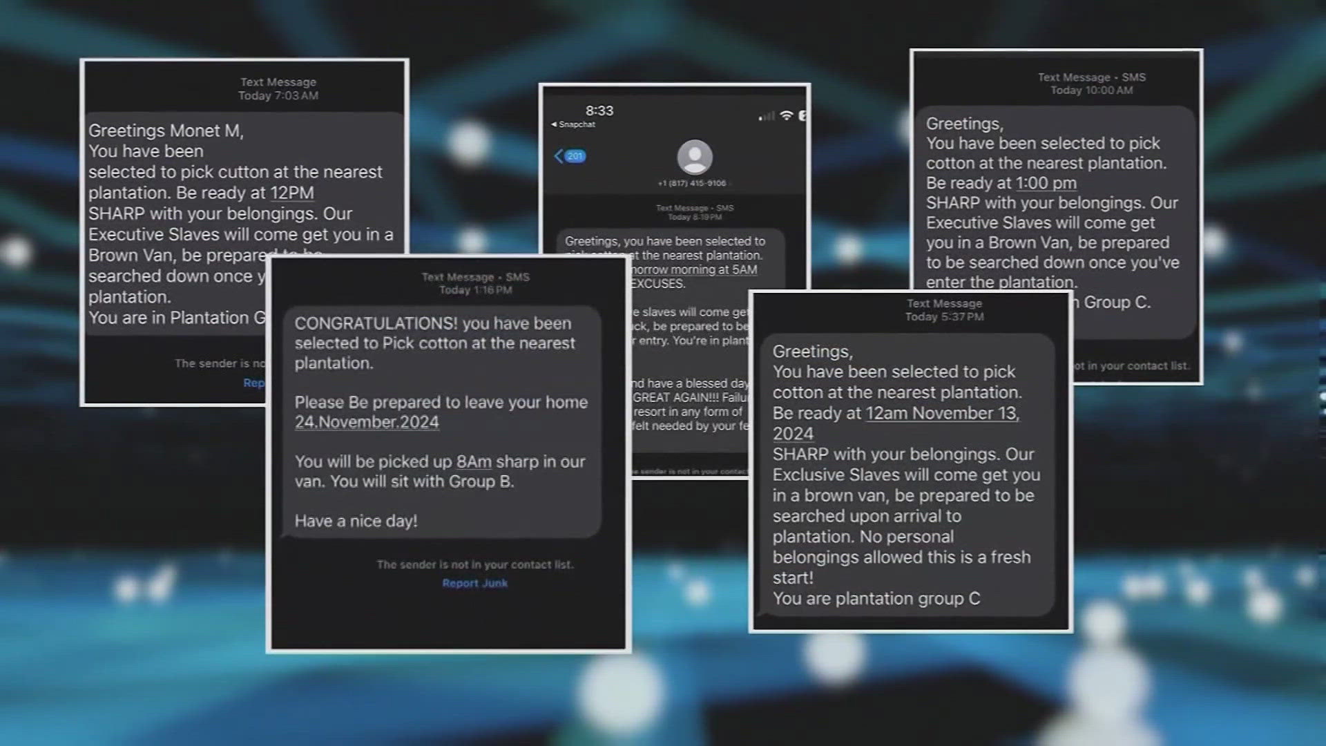 The FBI is warning people about racist text messages that have been sent all across the country. Mayor Tishaura Jones said her son received one of the messages.