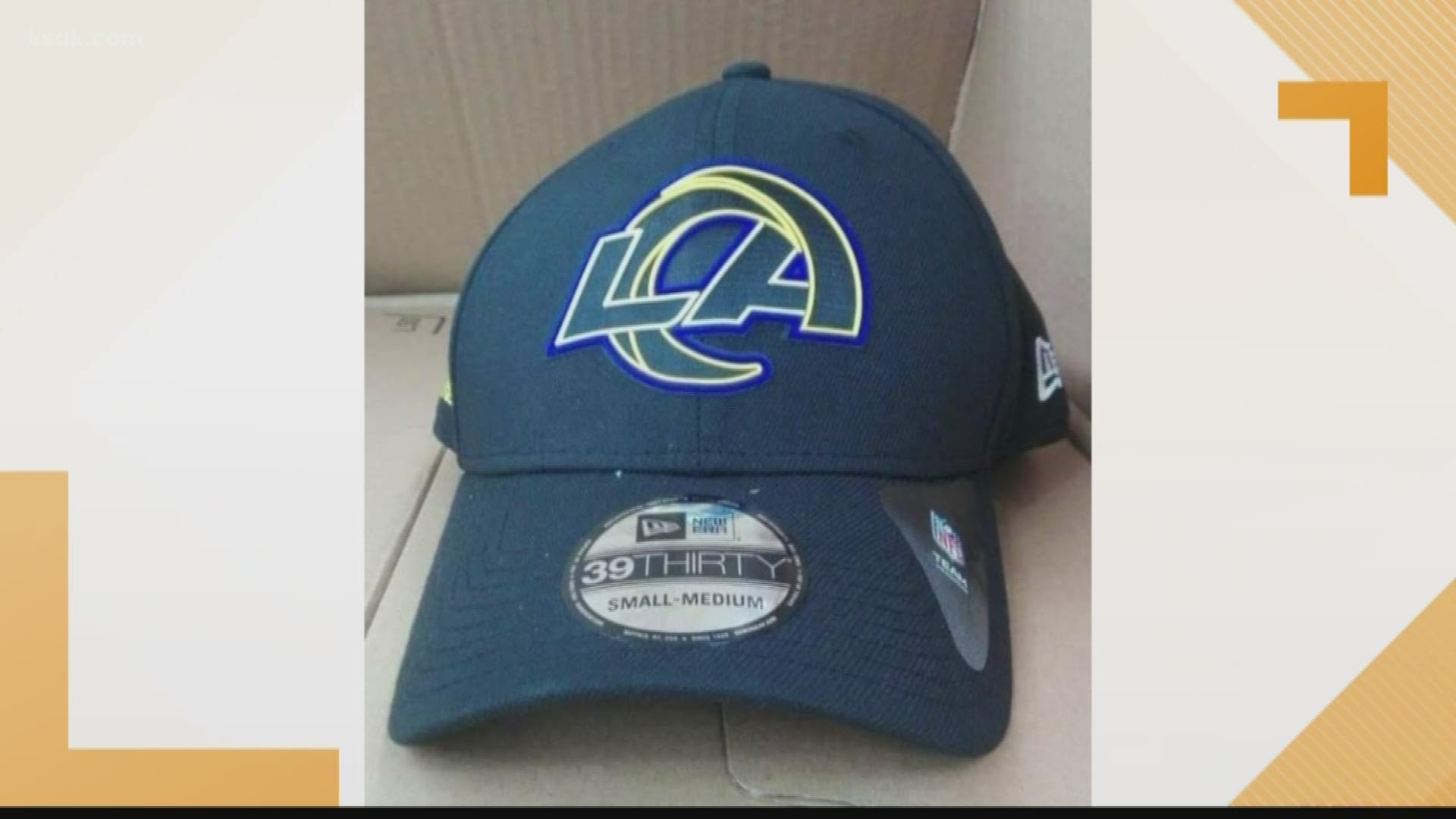 Photos of what appears to be a new logo for the Los Angeles Rams have surfaced online