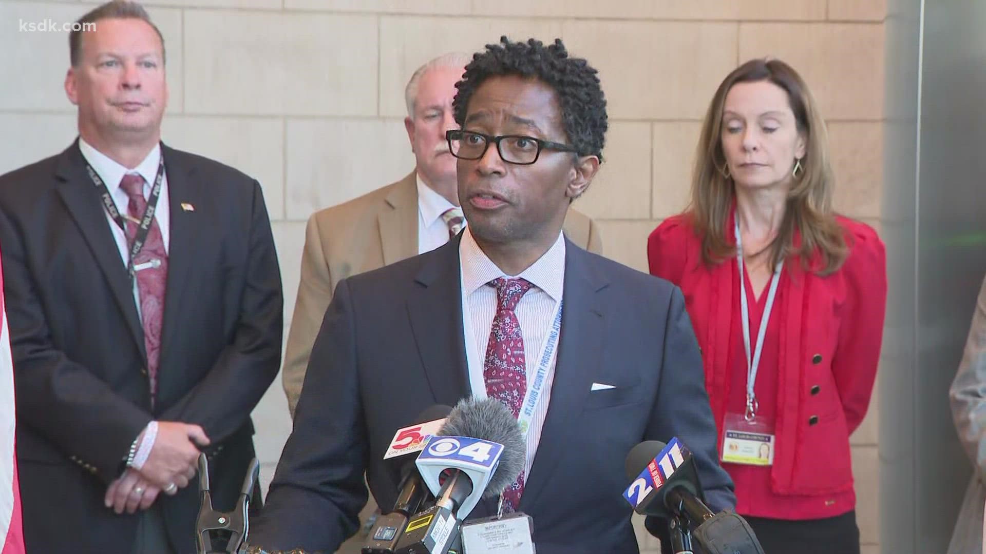 St. Louis County Prosecutor Wesley Bell gave an update after Thomas Bruce pleaded guilty and was sentence to life in prison for the 2018 attack.
