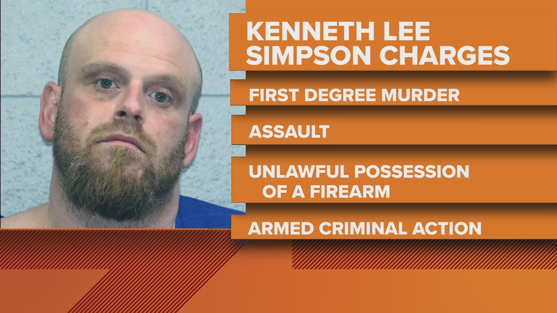 Kenneth Lee Simpson surrendered to police Monday after a 16-hour standoff. He's scheduled to make his first court appearance Wednesday.